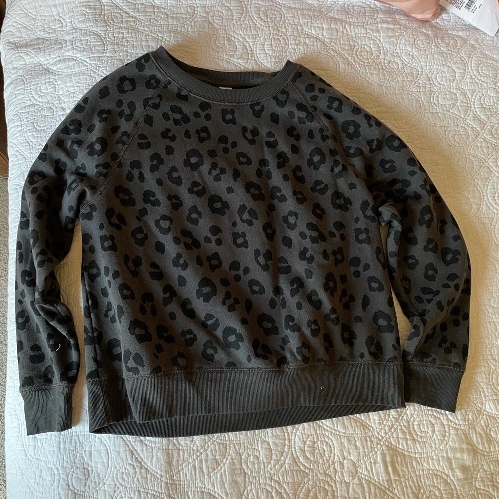 Old Navy Cheetah Print Sweatshirt